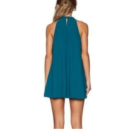 Lovers + Friends Lily High Neck Mini Swing Dress Size Medium - Picture 2 of 11